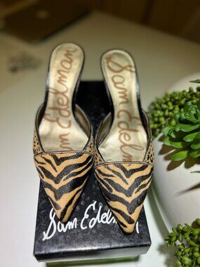 Sam Edelman Odelia Animal Print 3.5 inch heel sz 6.5 NWT